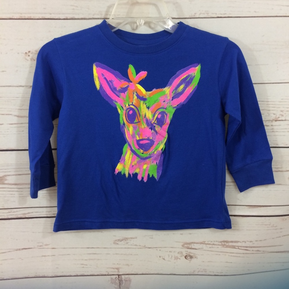 Girls Rabbit Skins Deer Top